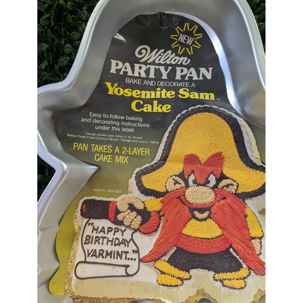 Wilton Yosemite Sam Cake Pan Vintage 1981 Looney Tunes Aluminum Mold 2105-3207